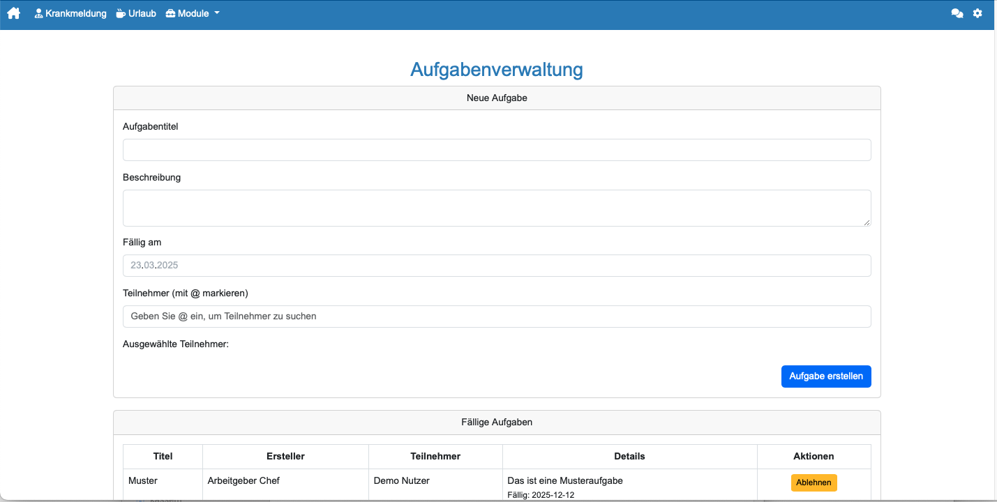 Aufgabenmanagement