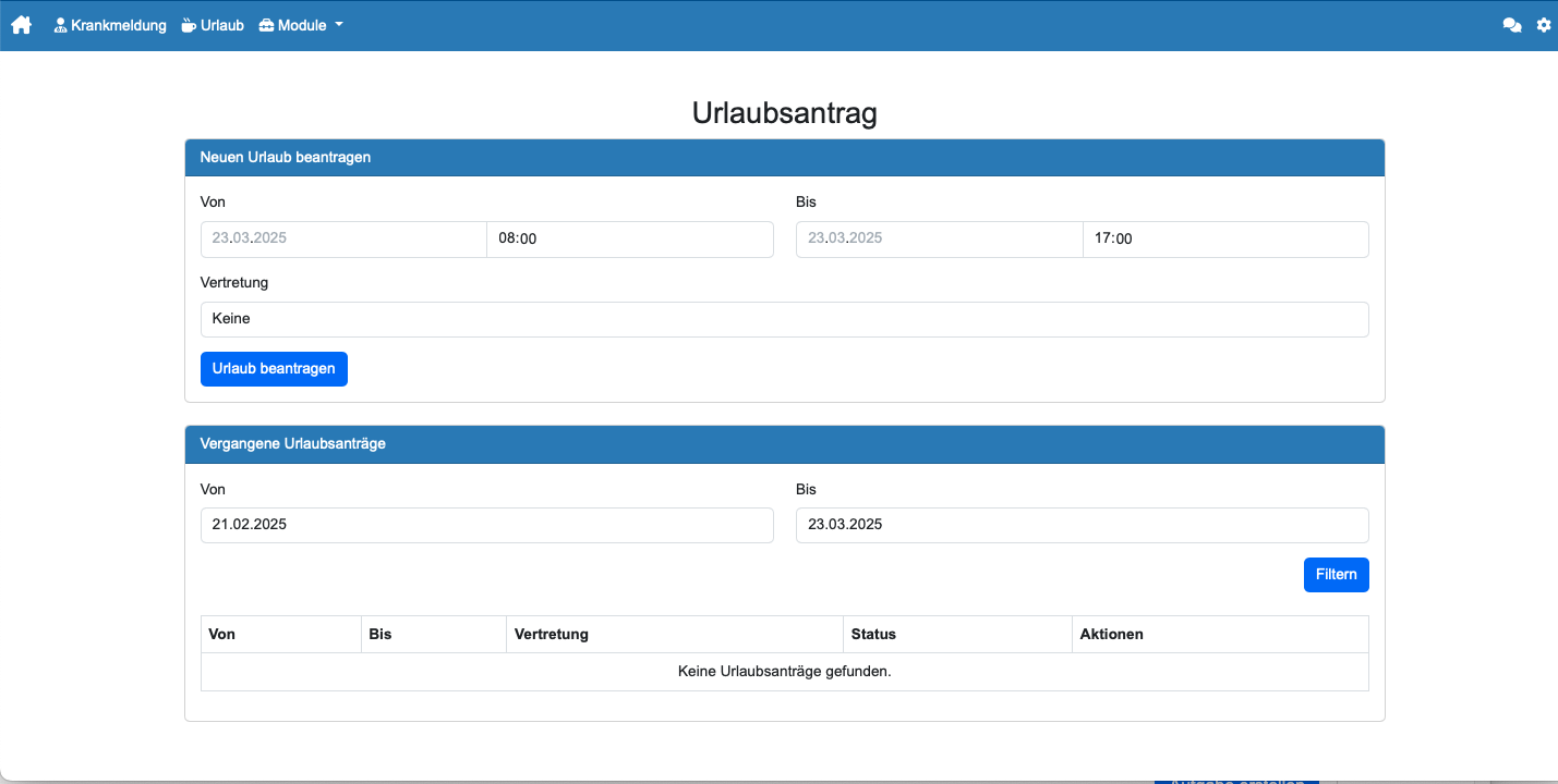 Urlaubsanträge